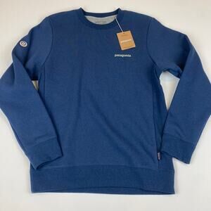PATAGONIA Men's Extra Small Lagom Blue Fitz Roy Icon Uprisal LS Crew Sweatshirt